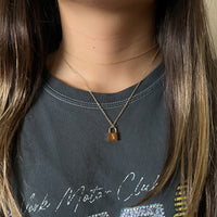 Initial Padlock Necklace - LAST CHANCE!