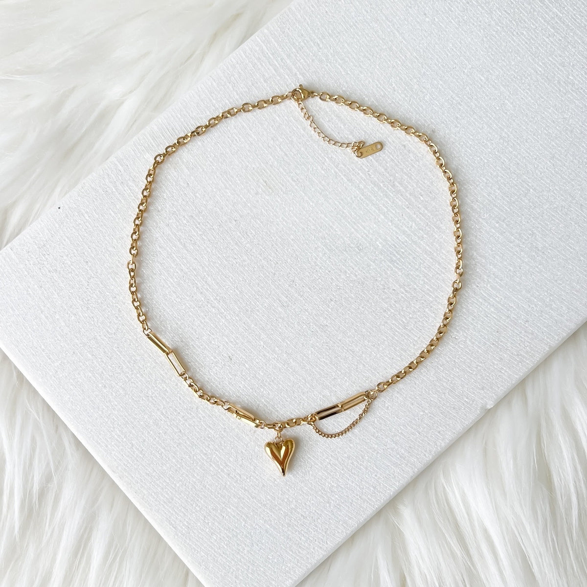 Chained Heart Necklace - LAST CHANCE!