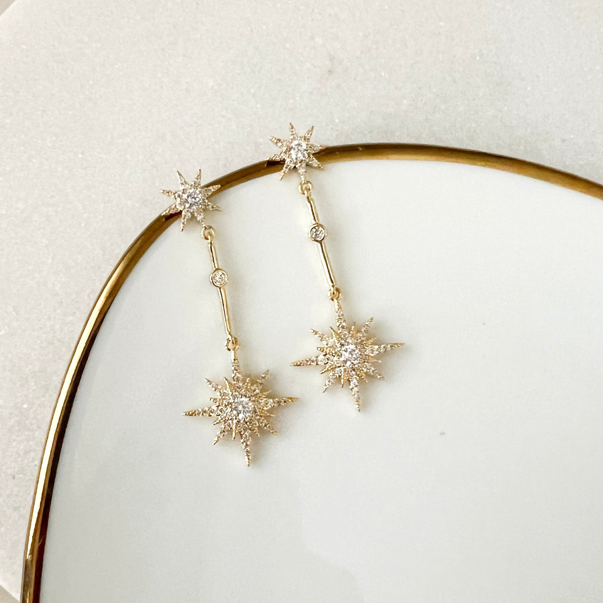 North Star Drop Earrings