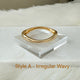 Style A Gold - Irregular Wavy
