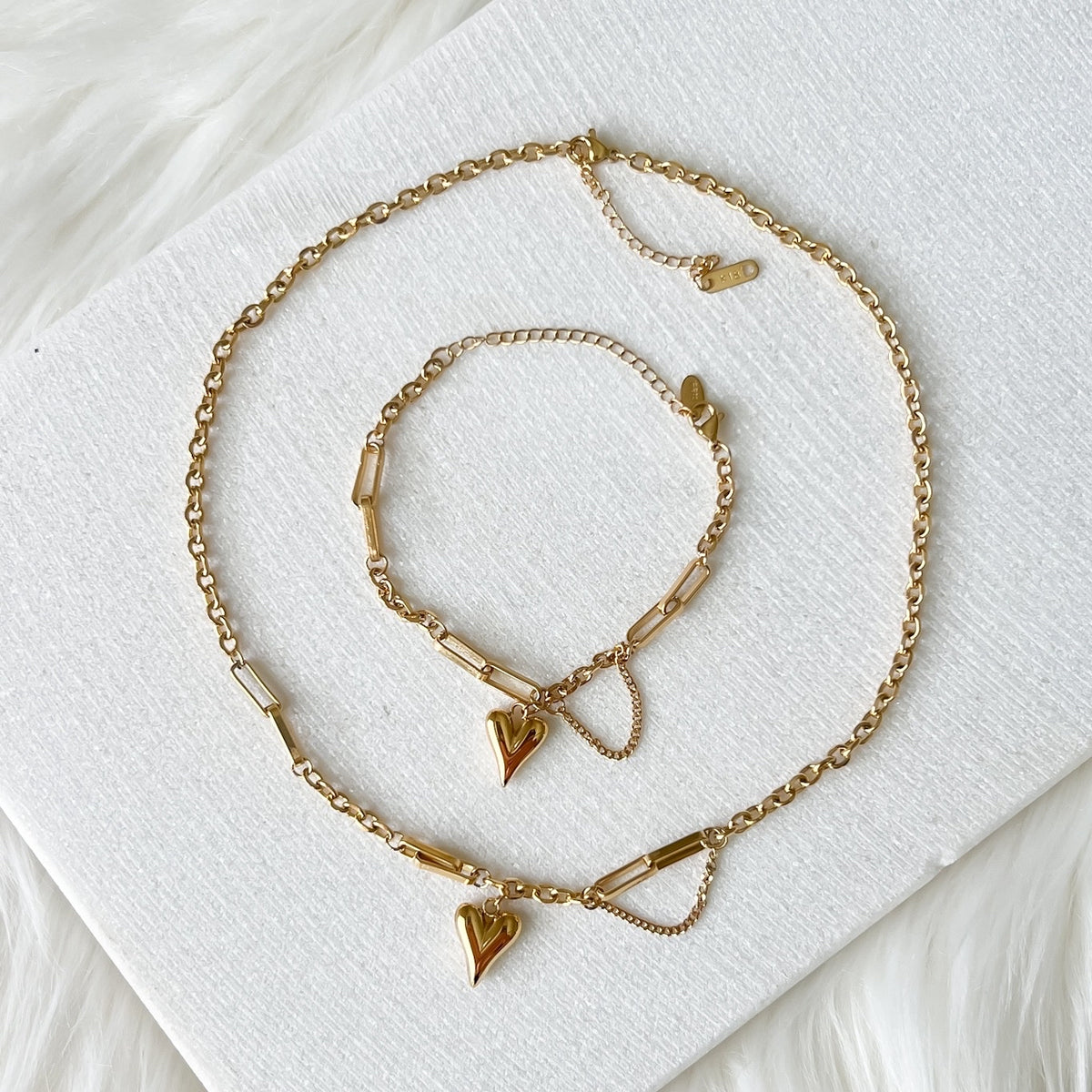 Chained Heart Necklace - LAST CHANCE!