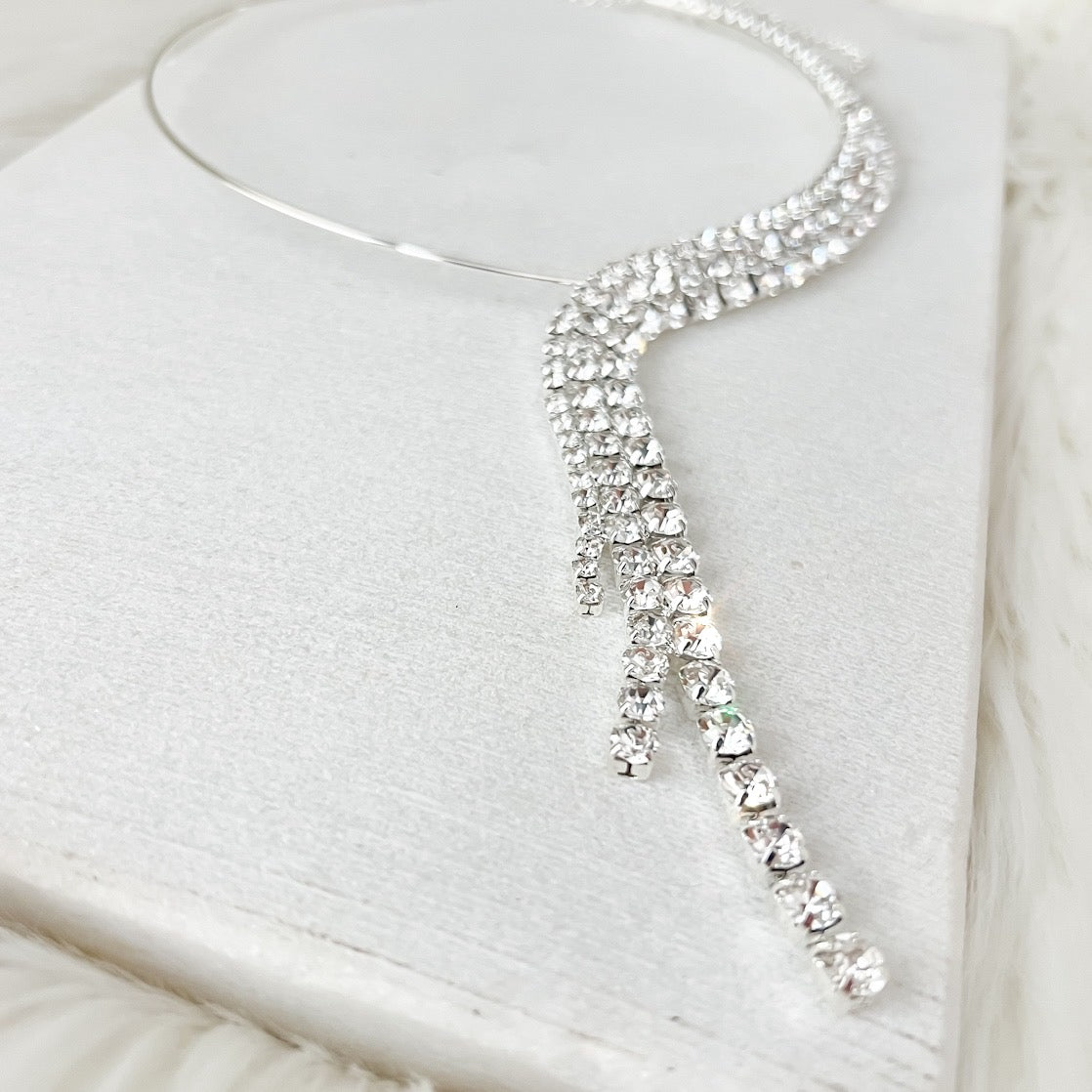 Boa Rhinestone Necklace