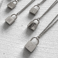 Initial Padlock Necklace - LAST CHANCE!