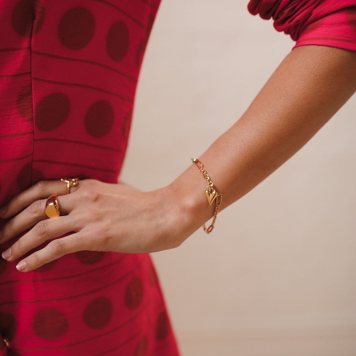 Chained Heart Bracelet - LAST CHANCE!