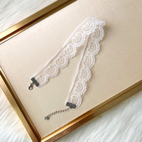 Belle Lace Choker - black white - The Songbird Collection