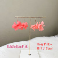 Cyclamen Petal Drop Earrings - 18 COLORS LAST CHANCE!