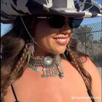 Boho Flower Statement Choker - 4 Colors