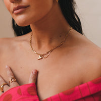 Chained Heart Necklace - LAST CHANCE!