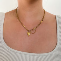 Chained Heart Necklace - LAST CHANCE!