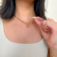 Chained Heart Necklace - LAST CHANCE!