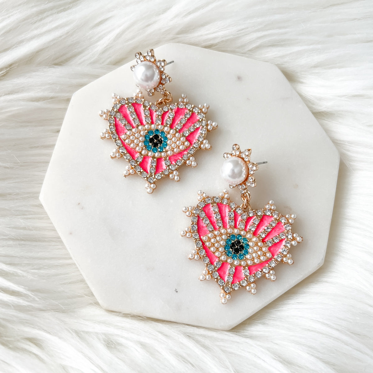 Eye + Heart Earrings - 6 Colors LAST CHANCE!