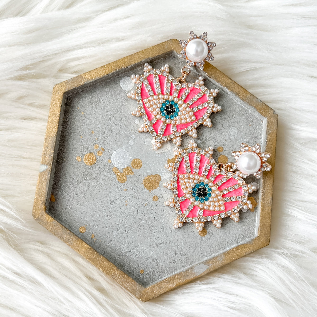 Eye + Heart Earrings - 6 Colors LAST CHANCE!