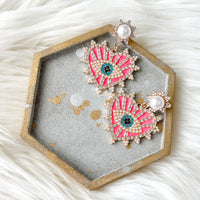 Eye + Heart Earrings - 6 Colors LAST CHANCE!