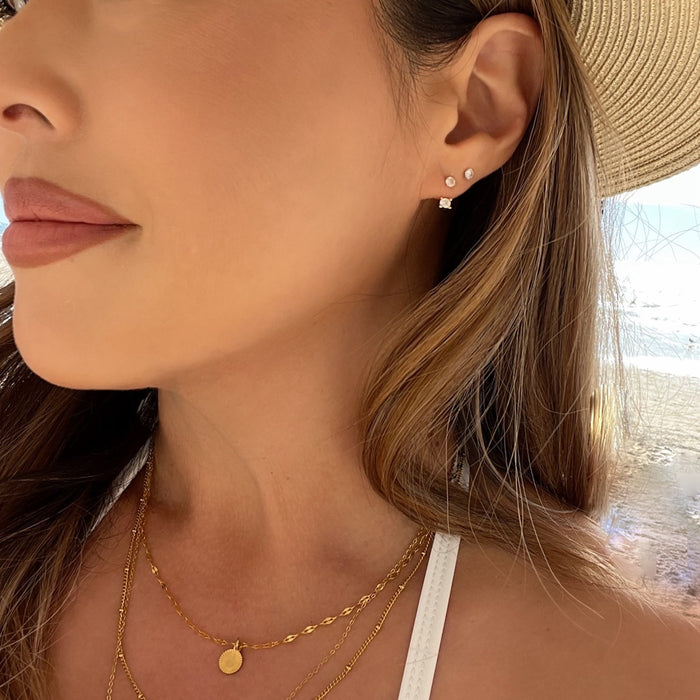 Stud Ear Jacket - 925 Silver - The Songbird Collection
