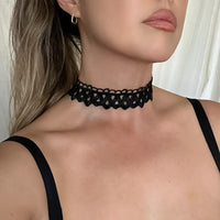 Kai Black Choker - lace - The Songbird Collection