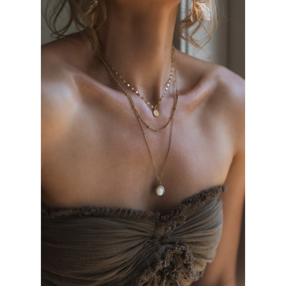 Three Layer Necklace - Stainless Steel - The Songbird Collection