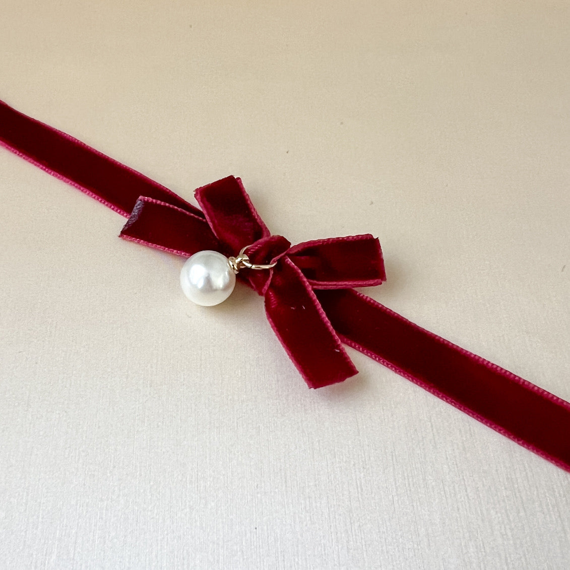 Velvety Bow Tie Choker - The Songbird Collection