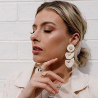 Bellini Raffia Statement Earrings - 11 Colors - The Songbird Collection