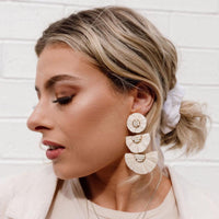Bellini Raffia Statement Earrings - 11 Colors - The Songbird Collection