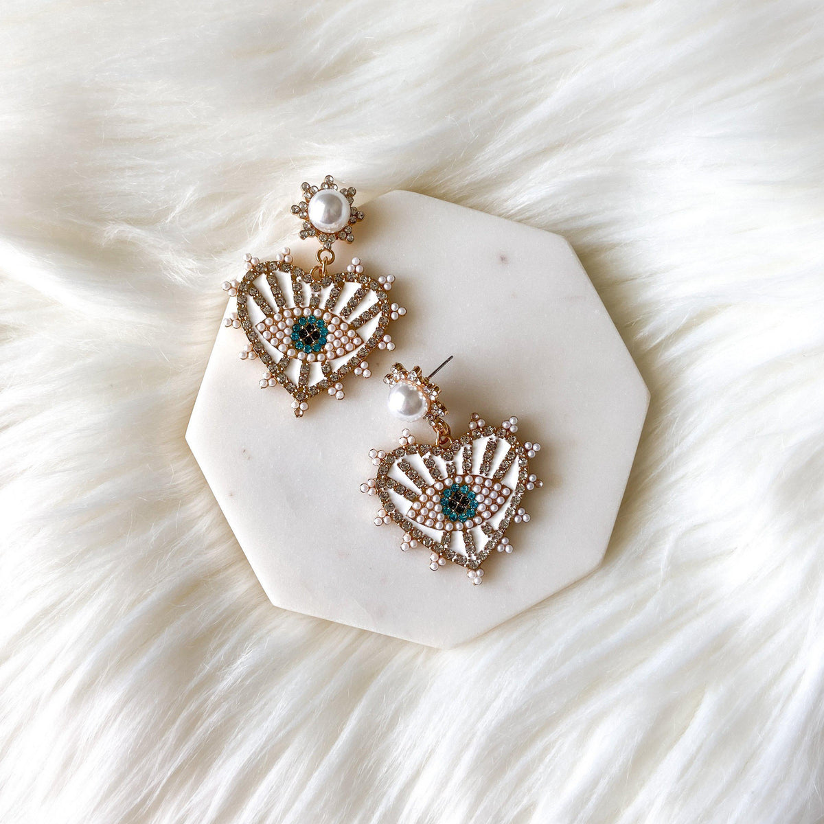 Eye + Heart Earrings-Earrings-The Songbird Collection