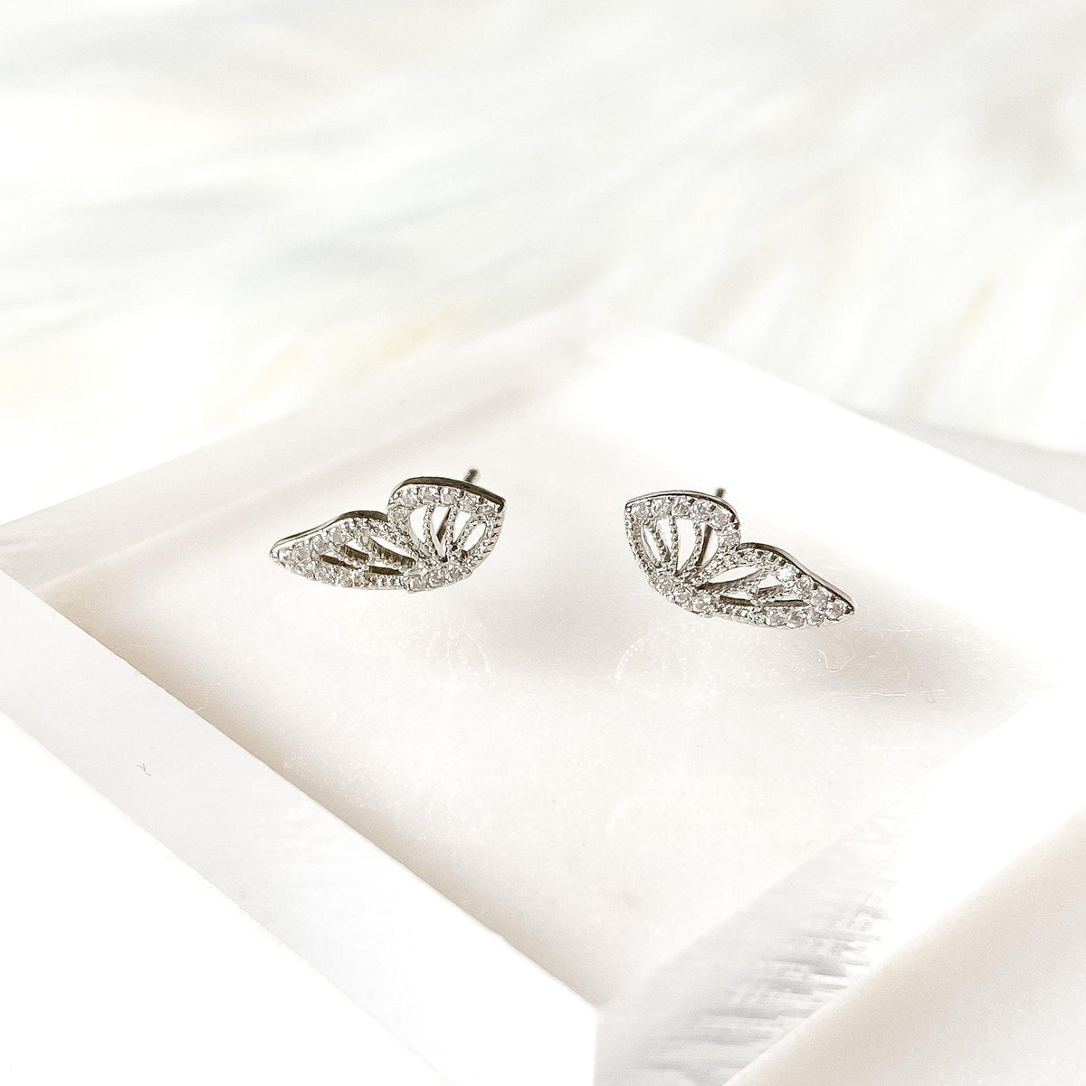Mini Butterfly Stud Earrings - in 925 Silver too!-Earrings-The Songbird Collection