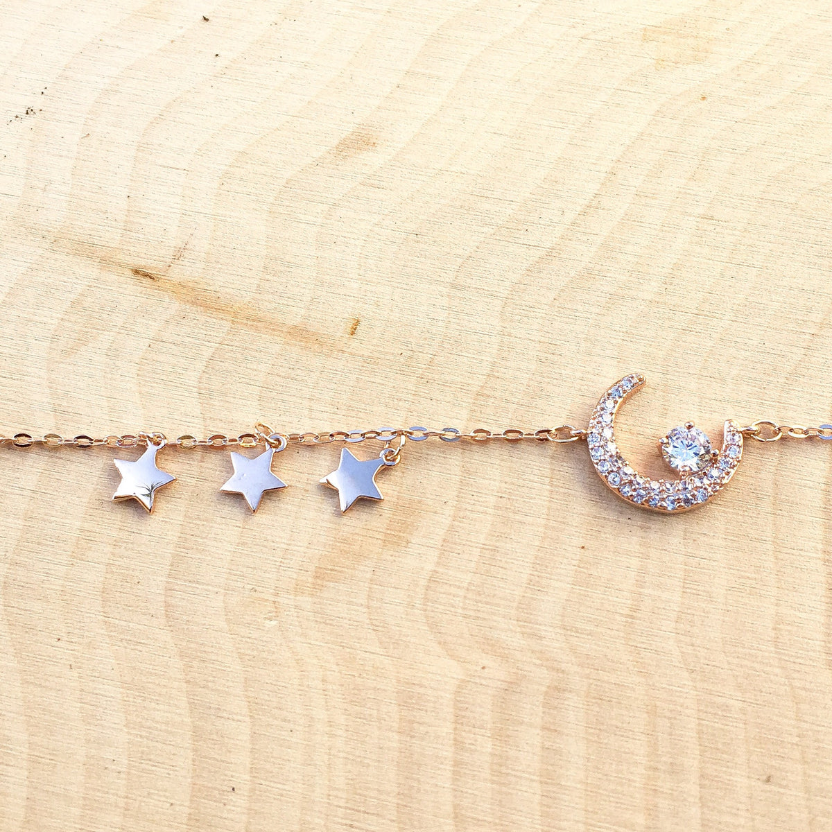 Moon and Stars Charm Bracelet - LOW STOCK! - The Songbird Collection