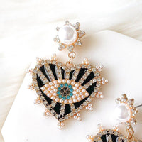 Eye + Heart Earrings-Earrings-The Songbird Collection