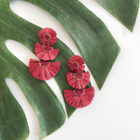 Bellini Raffia Statement Earrings - 10 Colors LOW STOCK! - The Songbird Collection