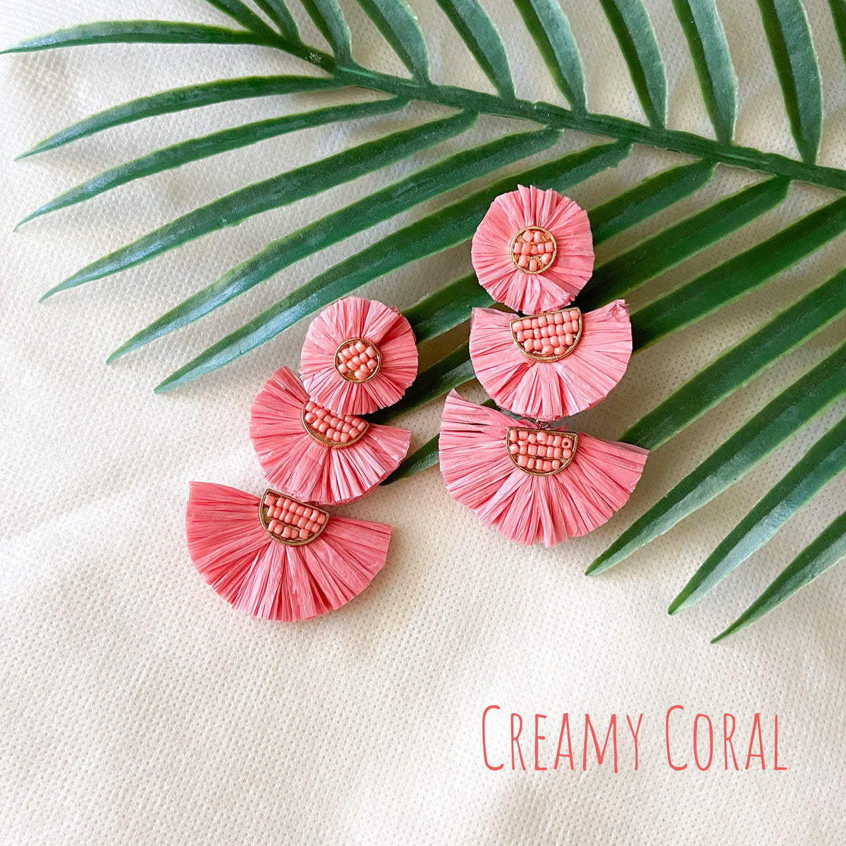 Bellini Raffia Statement Earrings - 11 Colors - The Songbird Collection