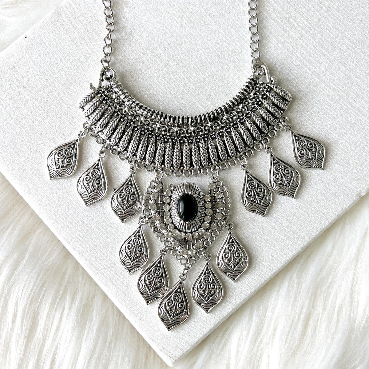 Talia Boho Statement Necklace-Necklaces-The Songbird Collection