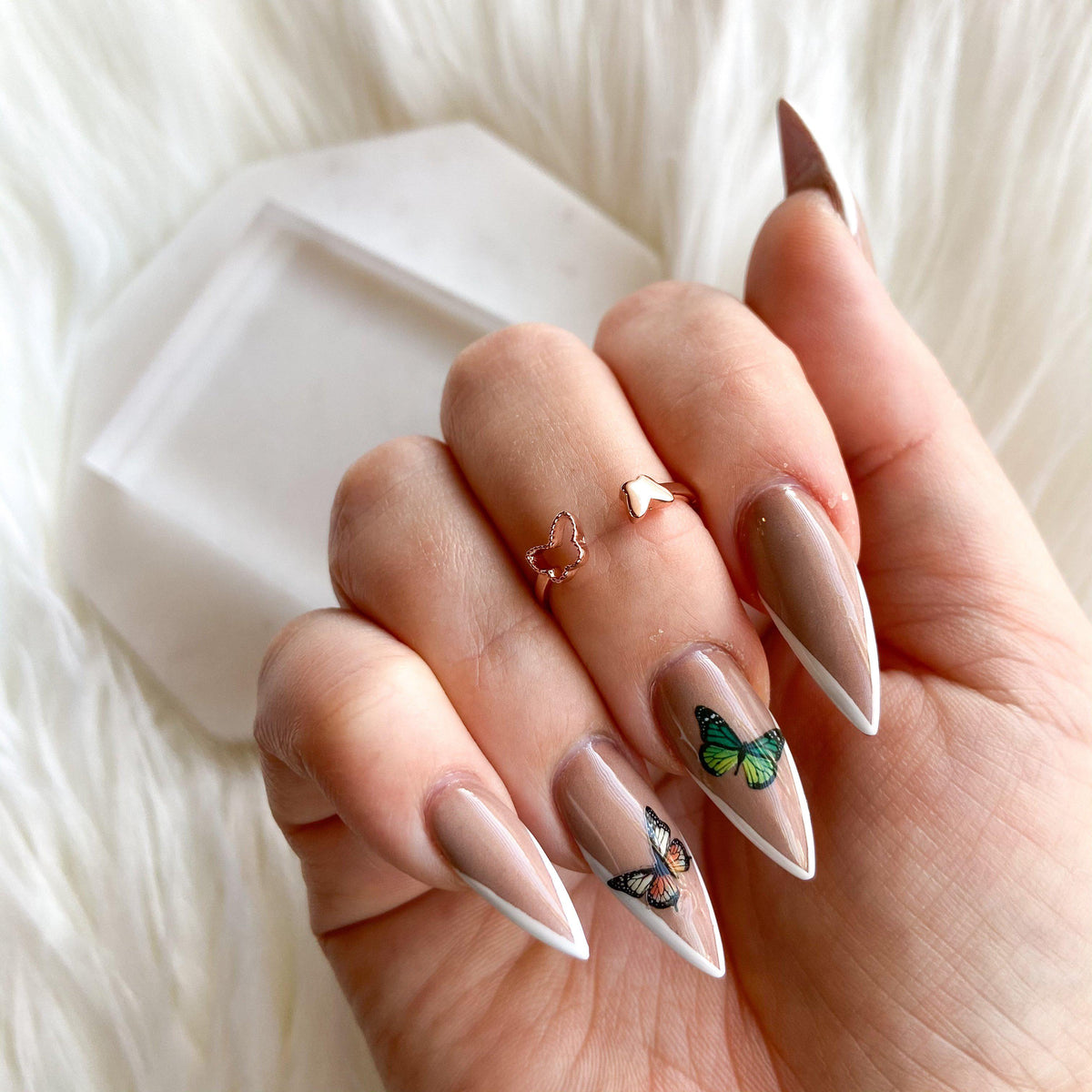 Le Papillon Double Sided Ring - The Songbird Collection