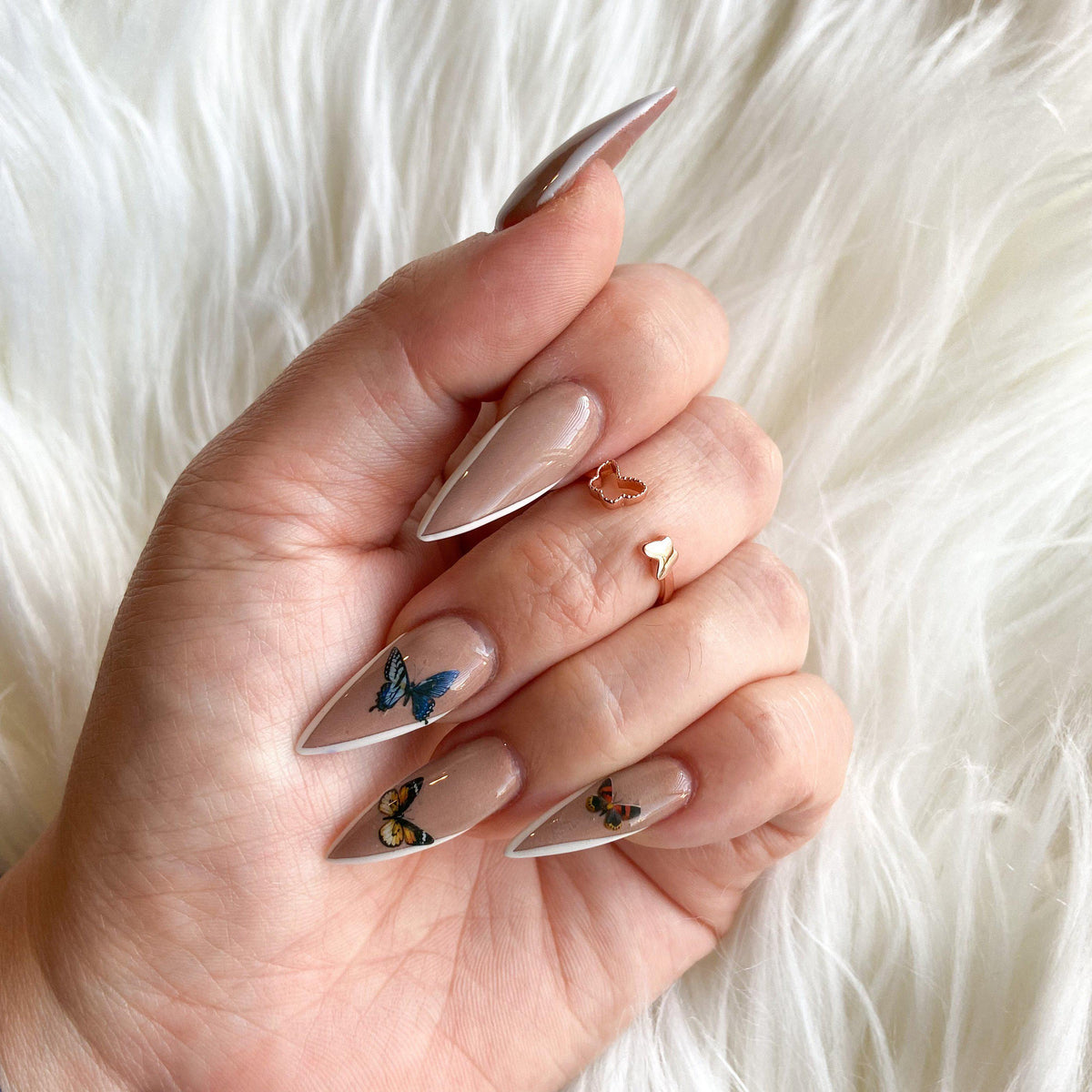 Le Papillon Double Sided Ring - The Songbird Collection