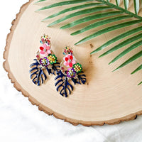 Caribbean Palm Leaf Earrings - 6 Colors! - The Songbird Collection