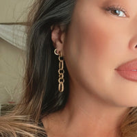 Charlotte Chain Link Earrings-Earrings-The Songbird Collection