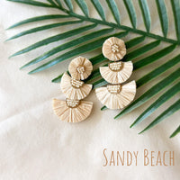 Bellini Raffia Statement Earrings - 11 Colors - The Songbird Collection