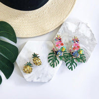 Caribbean Palm Leaf Earrings - 4 Colors LOW STOCK!! - The Songbird Collection