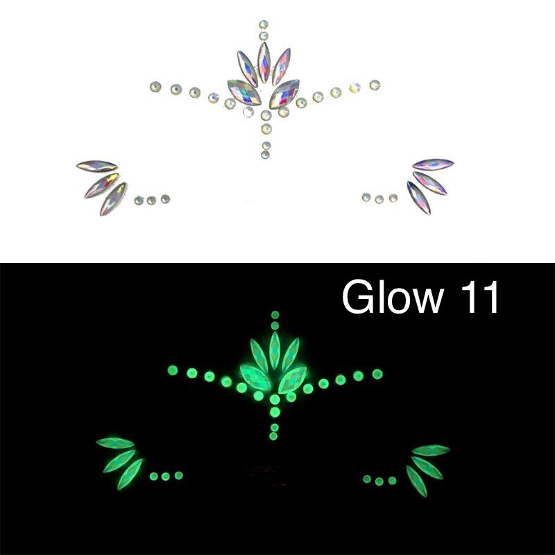 Glow in the Dark Face Gems - 14 NEW Designs for 2020! - The Songbird Collection