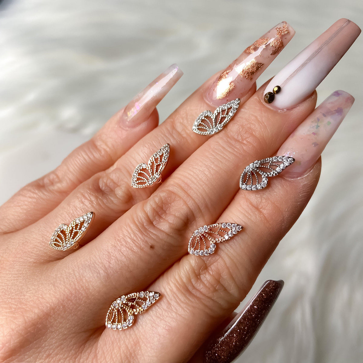 Mini Butterfly Stud Earrings - in 925 Silver too!-Earrings-The Songbird Collection