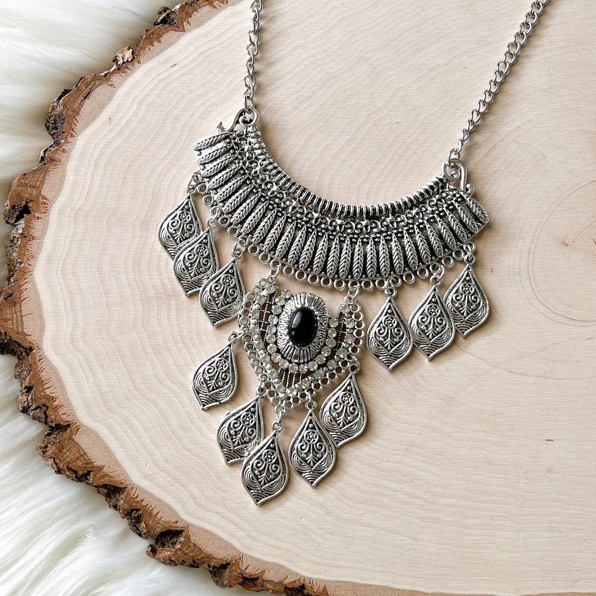 Talia Boho Statement Necklace-Necklaces-The Songbird Collection