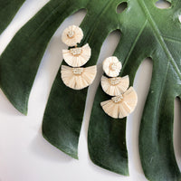 Bellini Raffia Statement Earrings - 10 Colors LOW STOCK! - The Songbird Collection