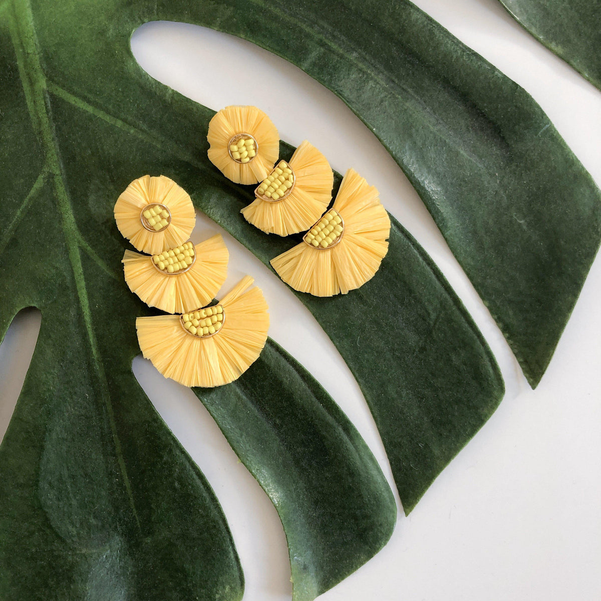 Bellini Raffia Statement Earrings - 10 Colors LOW STOCK! - The Songbird Collection