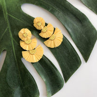 Bellini Raffia Statement Earrings - 10 Colors LOW STOCK! - The Songbird Collection