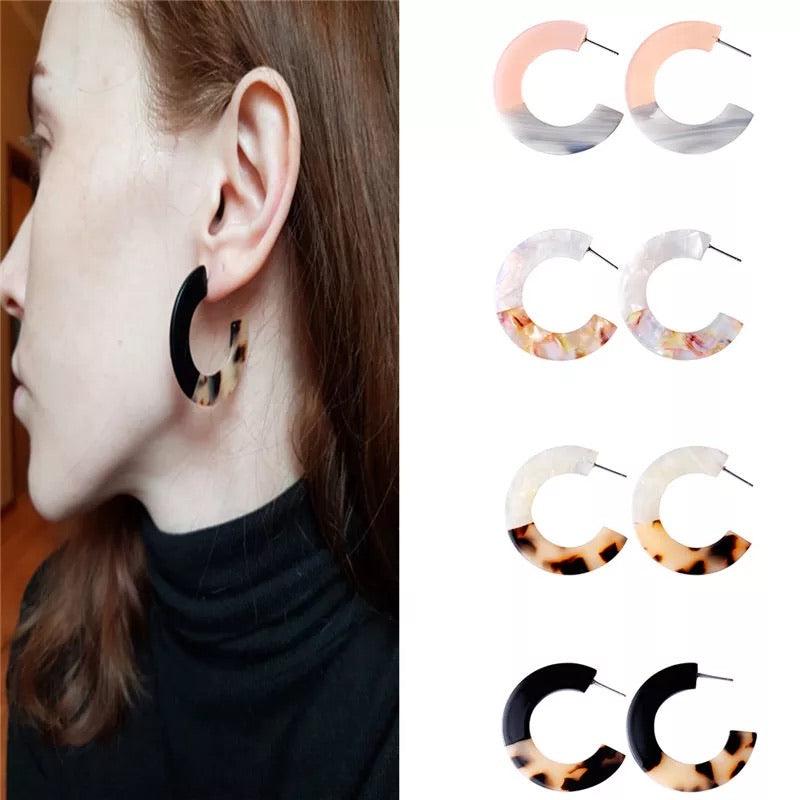 Newport Beach Acetate Earrings - The Songbird Collection
