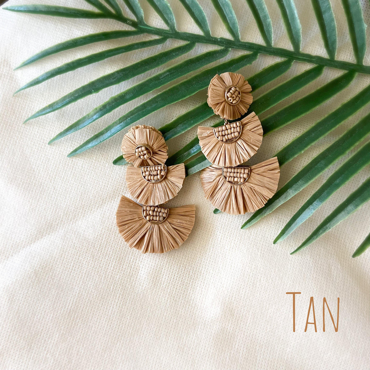 Bellini Raffia Statement Earrings - 11 Colors - The Songbird Collection