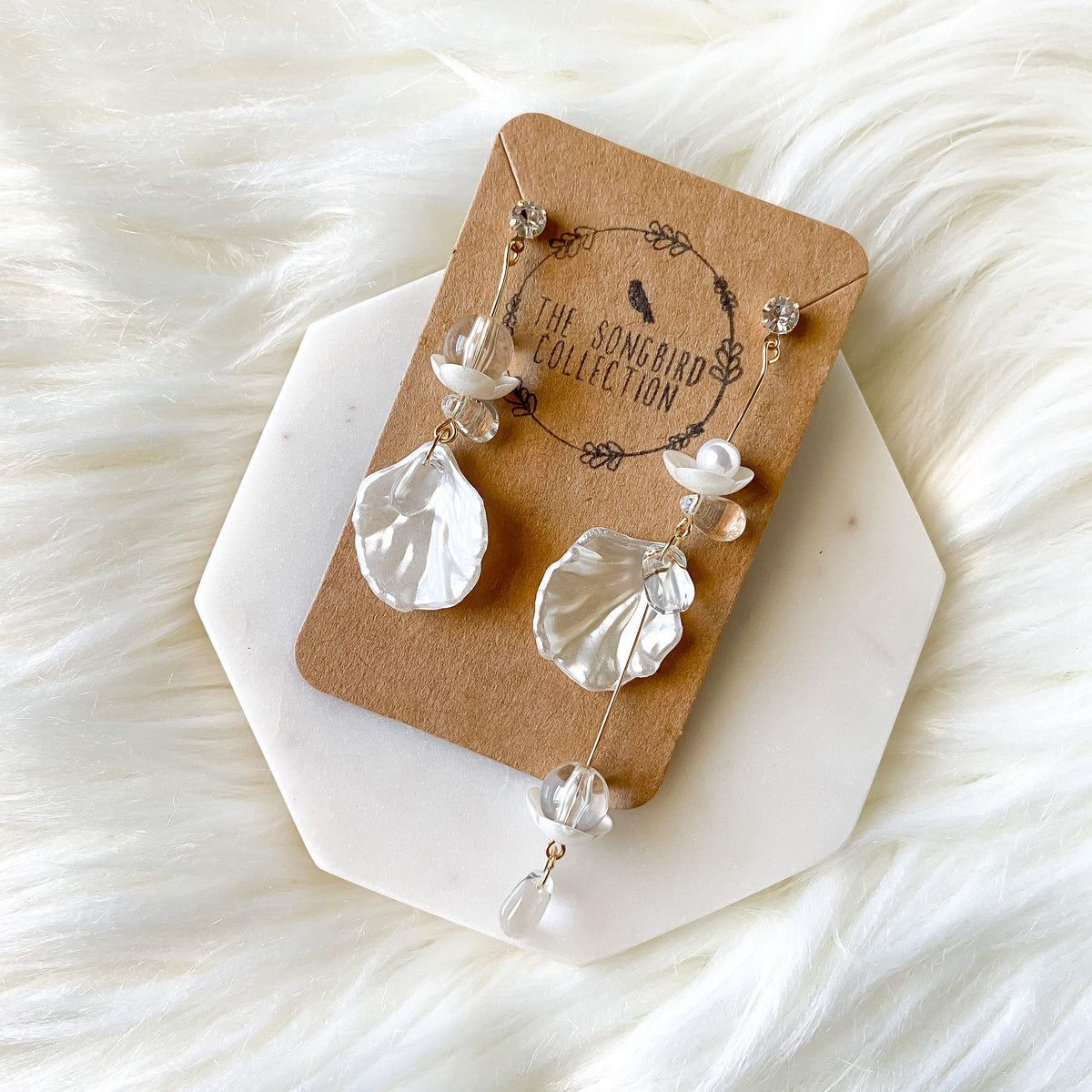 Sea Shore Breeze Asymmetric Earrings - The Songbird Collection