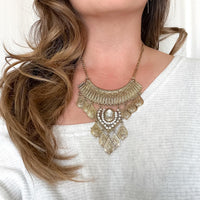 Talia Boho Statement Necklace-Necklaces-The Songbird Collection
