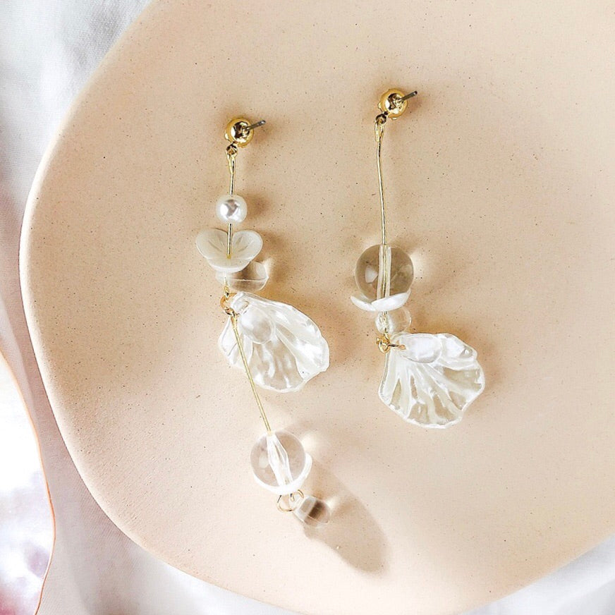 Sea Shore Breeze Asymmetric Earrings - The Songbird Collection