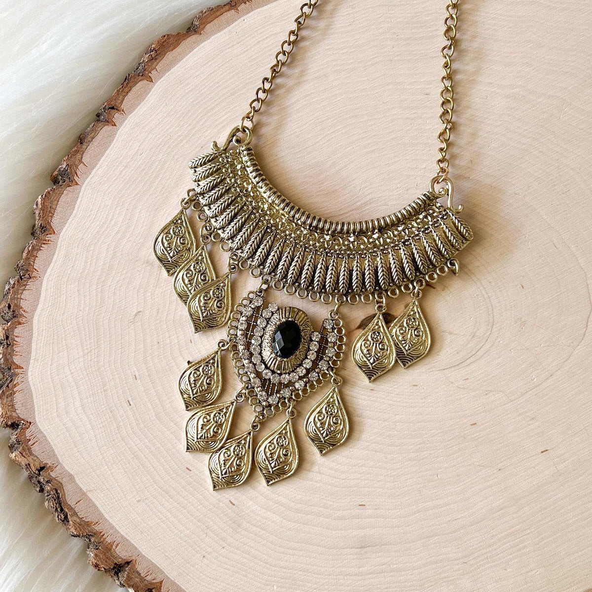Talia Boho Statement Necklace-Necklaces-The Songbird Collection