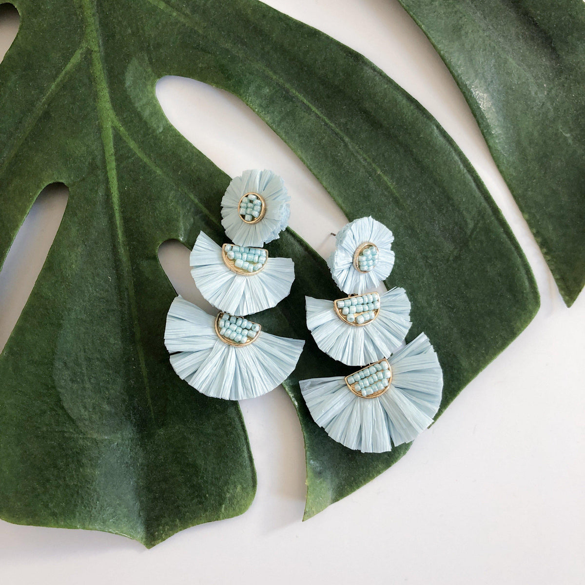 Bellini Raffia Statement Earrings - 10 Colors LOW STOCK! - The Songbird Collection