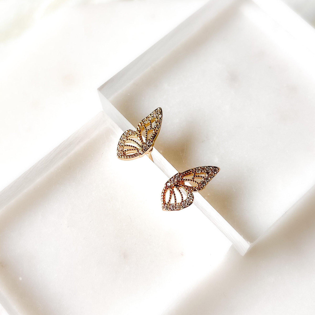 Mini Butterfly Stud Earrings - in 925 Silver too!-Earrings-The Songbird Collection